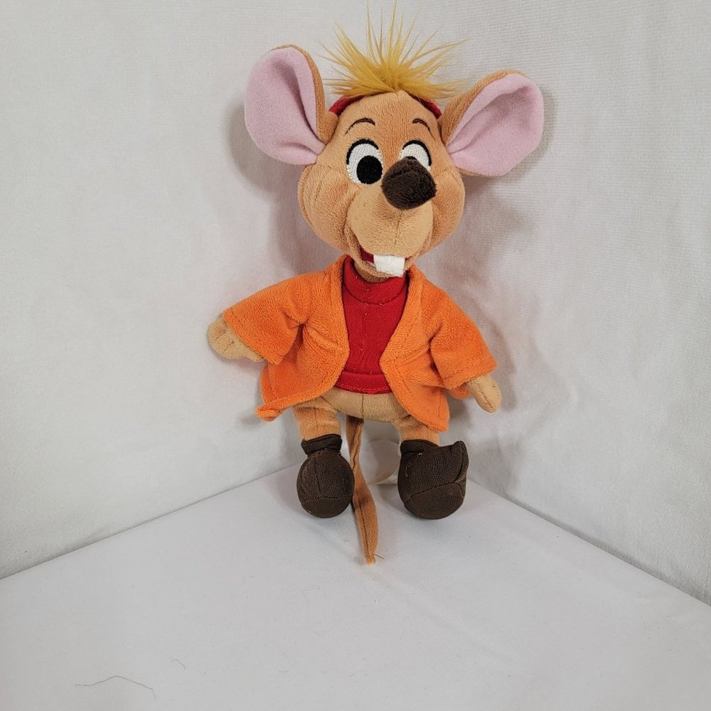 Disney Store Cinderella Jaq 8” Plush Figures Doll Plush
